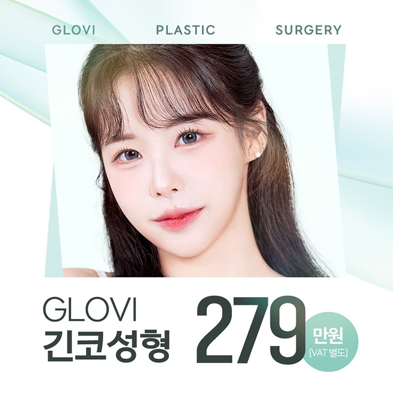 GLOVI PLASTIC SURGERY GLOVI 긴코성형 279 만원 [VAT 별도]